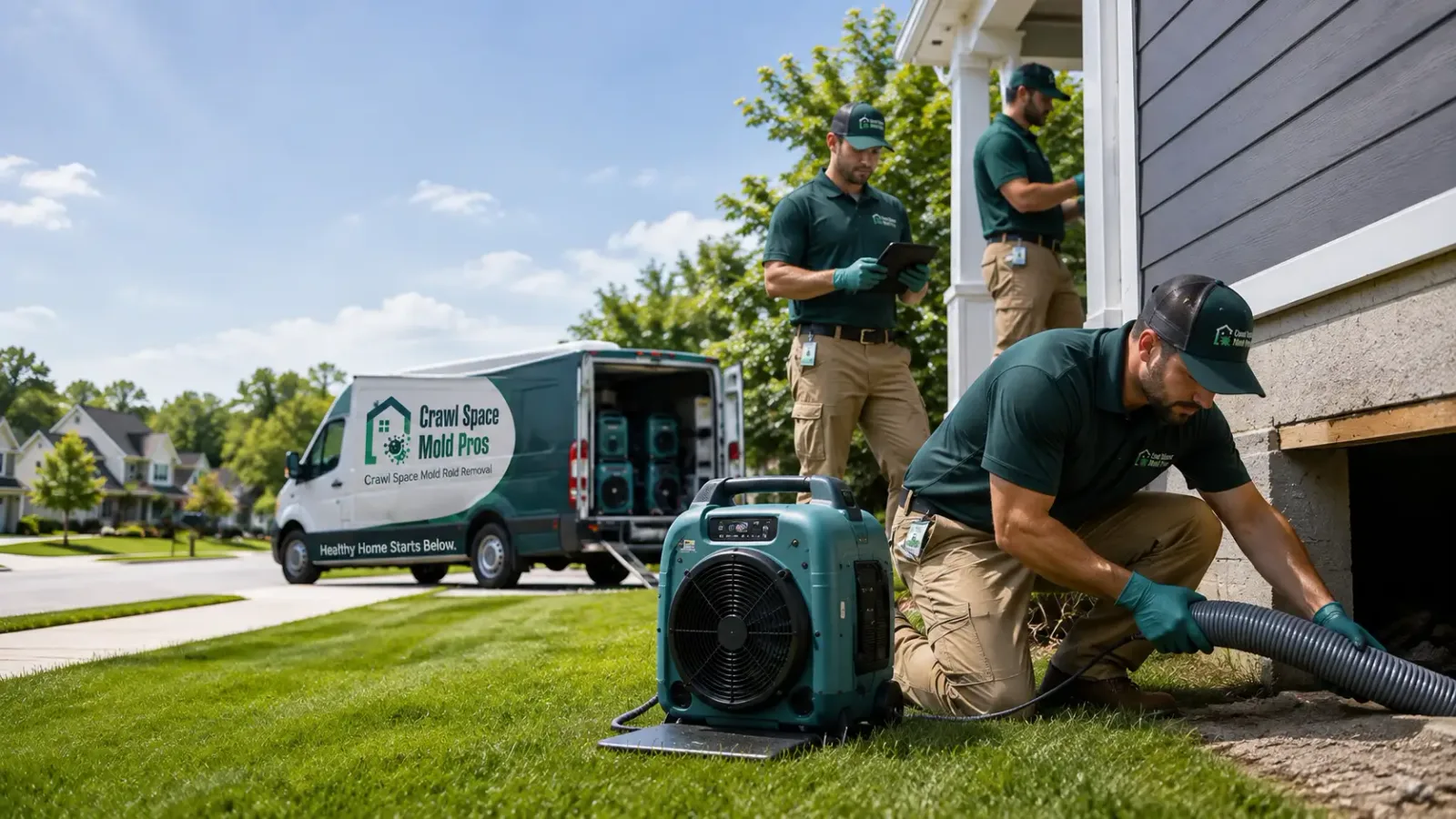 Crawl Space Mold Removal in Weston, OR